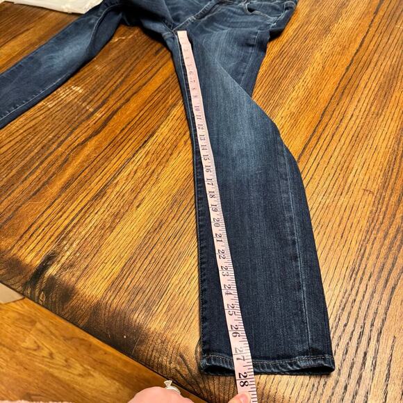 Paige Skyline Ankle Peg Jeans | Size 29 | Dark Wash Slim Fit Stretch Denim - Picture 10 of 12